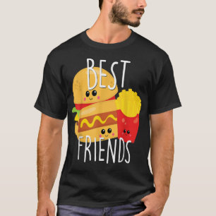 Bestie Cute Food BFF Best Friend Burgers Fries Ho T-Shirt
