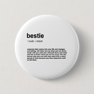 Bestie Definition 6 Cm Round Badge