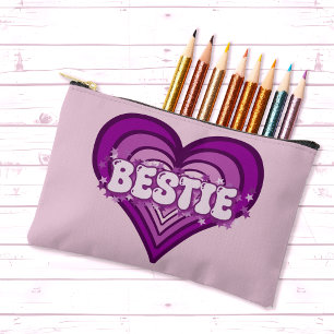 Bestie Grape Candy Purple Heart Bags