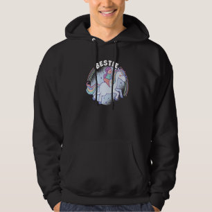 Bestie Graphic Horse Lover Equestrian Rider Horses Hoodie