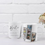 Bestie | Modern 8 Photo Film Strip Collage Coffee Mug<br><div class="desc">A special and memorable photo collage gift for your best friends. This design features a eight photo film strip layout to display your own special best friend photos. All colours can be customised. "Bestie" is designed in a stylish script lettering and customised with the definition of a best friend. Send...</div>