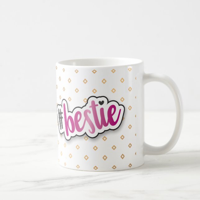 Bestie Mug With Pink Foil Effect (Right)