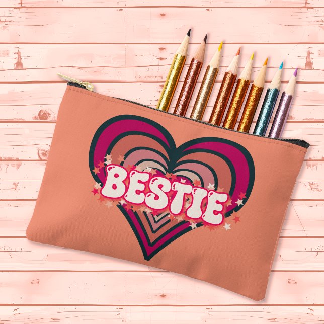 Bestie Retro Groove Heart Bags (Creator Uploaded)