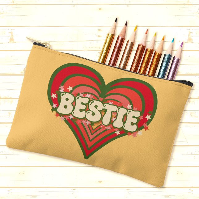 Bestie Retro Love Heart Bags (Creator Uploaded)