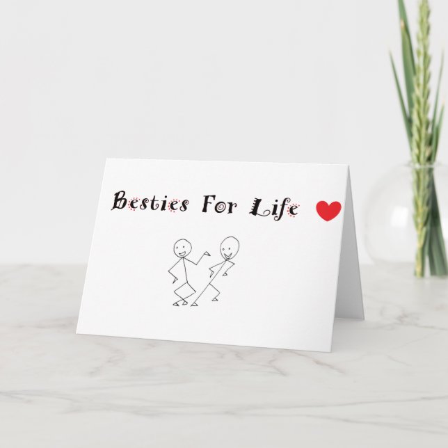 Besties 4 Life Card (Front)