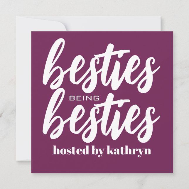Besties being Besties Personalised Announcement (Front)