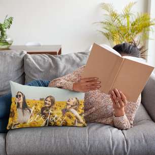 Besties Best Friend Photo Friendship Lumbar Cushion