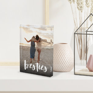 Besties Best Friend Script Overlay Photo Block