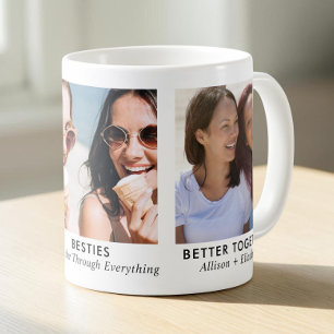 Besties Best Friends 3 Photo Coffee Mug