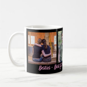 Besties Best Friends Forever 3 Photo Collage Coffee Mug