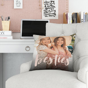 Besties   Best Friends Overlay Photo Cushion