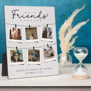 Besties Best Friends Personalised Gift Photo Plaque