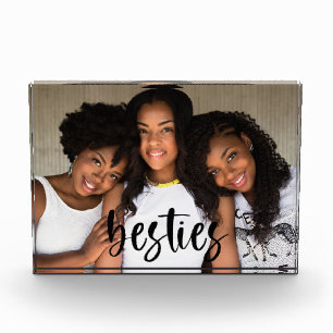 Besties Best Friends script font modern  Photo Block