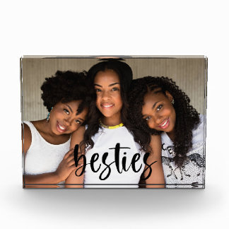 Besties Best Friends script font modern  Photo Block