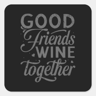 Besties BFF Heart Best Friends Bestie Square Sticker