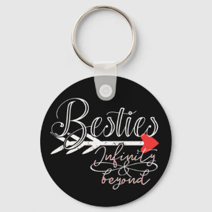 Besties BFF Infinity Symbol Endless Forever Love Key Ring