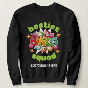 BESTIES BINGO SQUAD Custom Name Bachelorette Sweatshirt