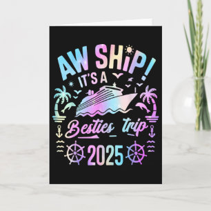 Besties Cruise 2025 Besties Cruising Summer Vacati Card