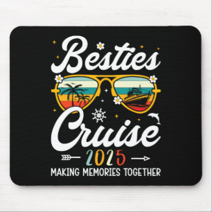 Besties Cruise 2025 Besties Cruising Summer Vacati Mouse Pad
