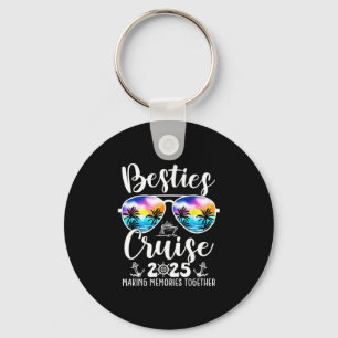 Besties Cruise 2025 Matching Friends Group Cruisin Key Ring