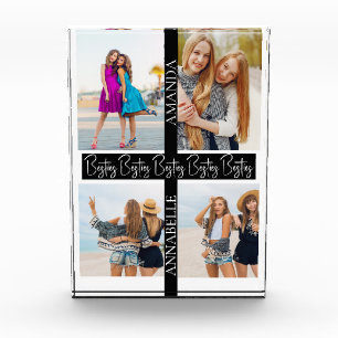 Besties Custom names Best Friends Custom Collage Photo Block