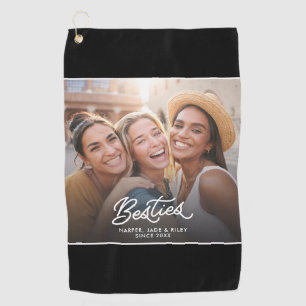 Besties Custom Photo Names Year Sports Towel