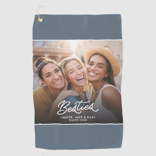 Besties Custom Photo Names & Year Sports Towel