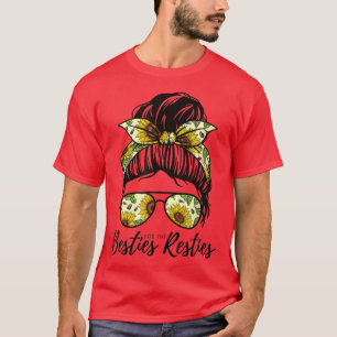 Besties For The Resties Hair Bandanna Matching Mom T-Shirt