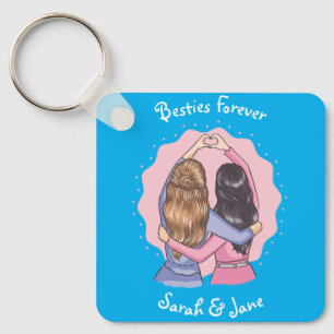 Besties Forever Best Friends Key Ring