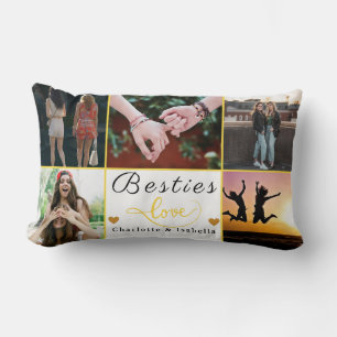 Besties Forever ❤️ Custom 5-Photo Collage Pillow