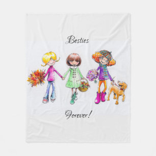 Besties Forever Fleece Blanket