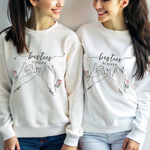 Besties Forever Pinky Promise Flower Custom Gift