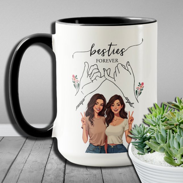 Besties Forever Pinky PromiseCustom   Mug (Creator Uploaded)