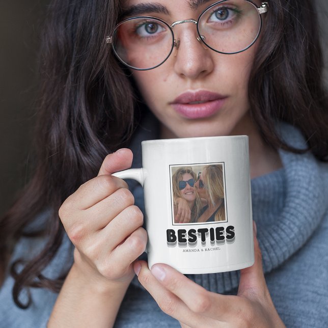 Besties Friendship BFF Photo Collage Coffee Mug (Creator Uploaded)