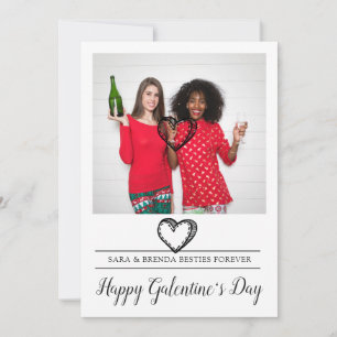 Besties Galentine's Day  Holiday Card