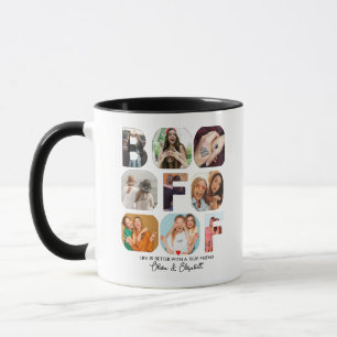 Besties Gift BFF Photo Collage Personalized Cute Mug