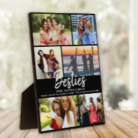 BESTIES Gift for Best Friends Script Photo Collage