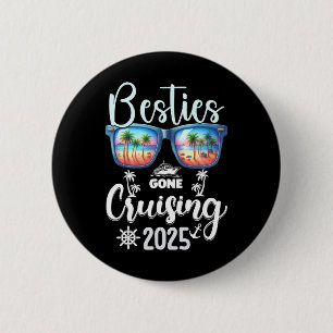 Besties Gone Cruising 2025 Girls Matching Women Cr 6 Cm Round Badge