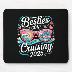 Besties Gone Cruising 2025 Girls Matching Women Cr Mouse Pad
