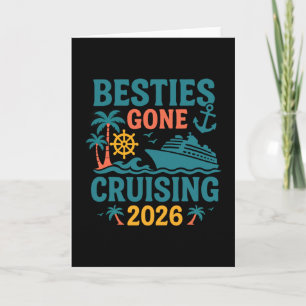 Besties Gone Cruising 2026 Girls Matching Women Cr Card