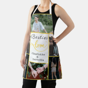 Besties' Love Custom Apron 6-Photo Collage Gift