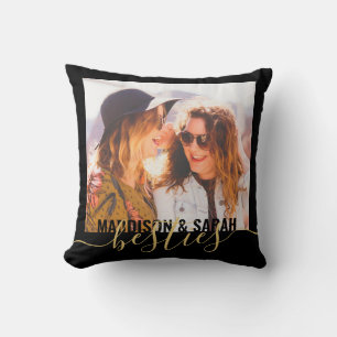 Besties Modern Best Friends Personalised Cushion