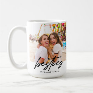 Besties Names Best Friends Photo Coffee Mug