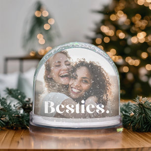 Besties Overlay Best Friends Photo Snowglobe