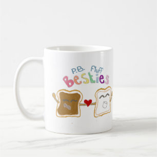 besties peanut butter fluff coffee mug
