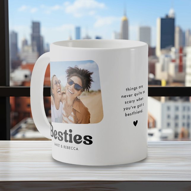 Besties Personalized Friendship Gift Coffee Mug (Creator Uploaded)
