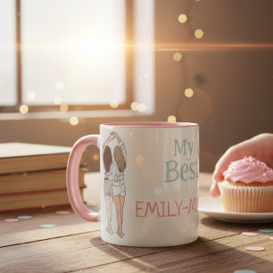 Besties Personalized Mug A Perfect Gift with a Pe