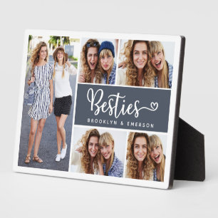 Besties Photo Collage Best Friends  Plaque