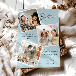 Besties Photo Collage   Galentines Day Holiday Card