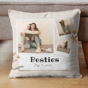 BESTIES, Photo Collage & Names   BFF  Cushion